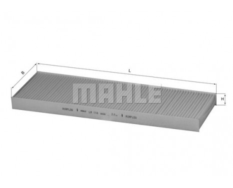 Filter, interior air LA 118 Mahle