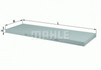 Filter, interior air LA 123 Mahle