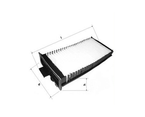 Filter, interior air LA 127 Mahle