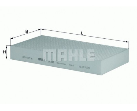 Filter, interior air LA 180 Mahle