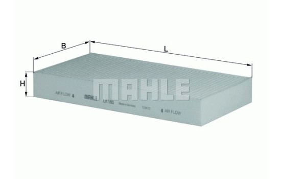 Filter, interior air LA 180 Mahle