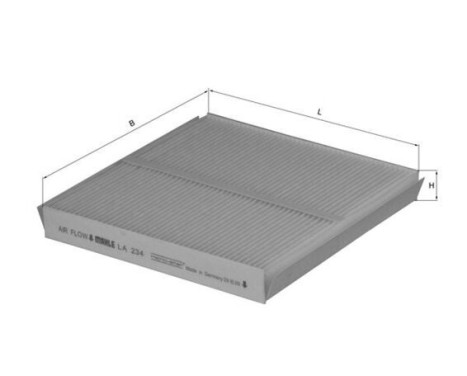 Filter, interior air LA 234 Mahle, Image 2