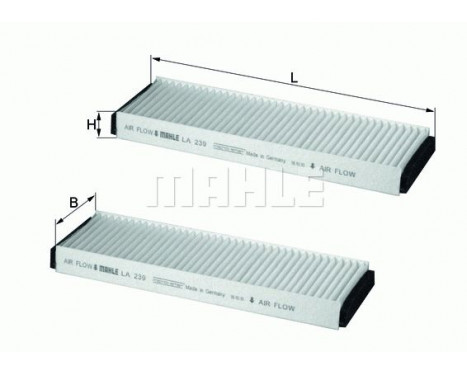 Filter, interior air LA 239/S Mahle