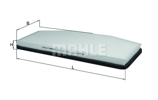 Filter, interior air LA 26 Mahle, Image 2