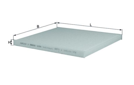 Filter, interior air LA 298 Mahle, Image 2