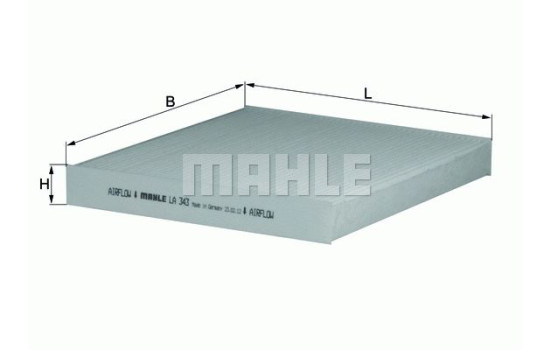 Filter, interior air LA 343 Mahle