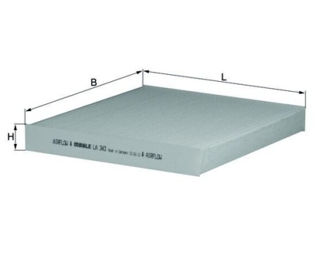 Filter, interior air LA 343 Mahle, Image 2