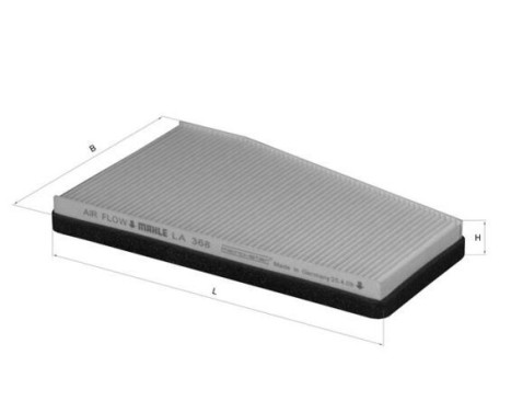 Filter, interior air LA 368 Mahle, Image 2