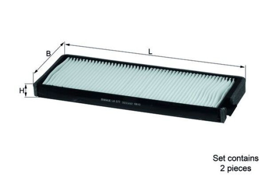 Filter, interior air LA 377/S Mahle