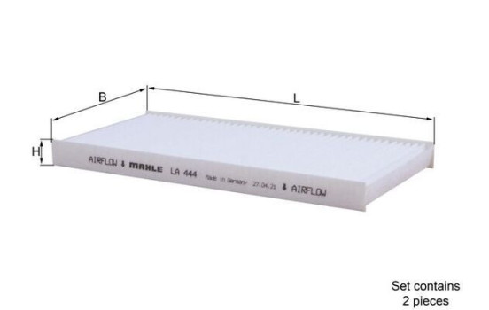 Filter, interior air LA 444/S Mahle