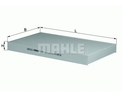 Filter, interior air LA 46 Mahle