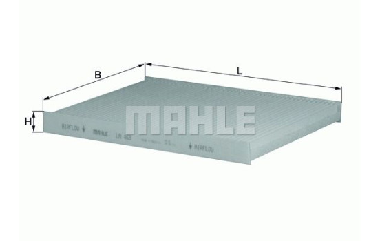 Filter, interior air LA 463 Mahle