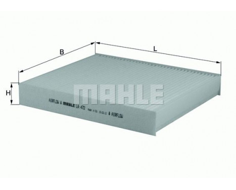 Filter, interior air LA 472 Mahle