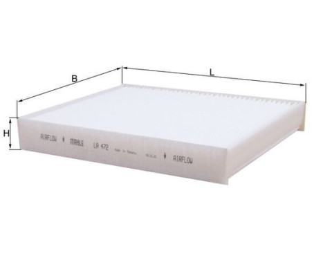 Filter, interior air LA 472 Mahle, Image 2