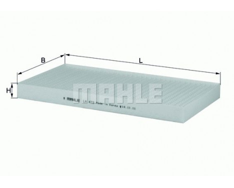 Filter, interior air LA 473 Mahle