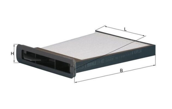 Filter, interior air LA 480 Mahle, Image 2