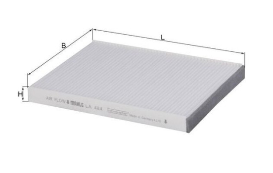 Filter, interior air LA 484 Mahle, Image 2
