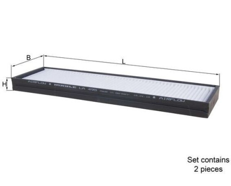 Filter, interior air LA 495/S Mahle