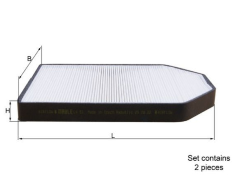 Filter, interior air LA 51/S Mahle, Image 2