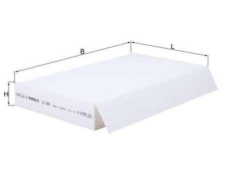 Filter, interior air LA 684 Mahle