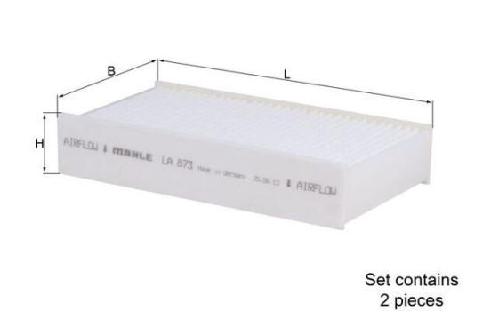 Filter, interior air LA 873/S Mahle