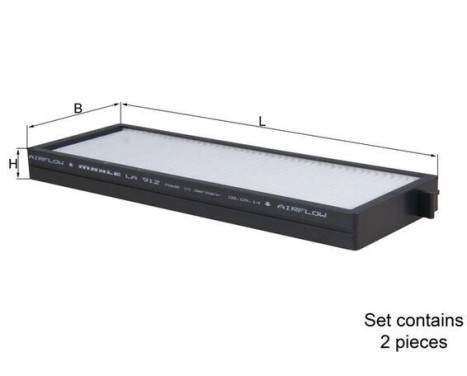 Filter, interior air LA 912/S Mahle, Image 2