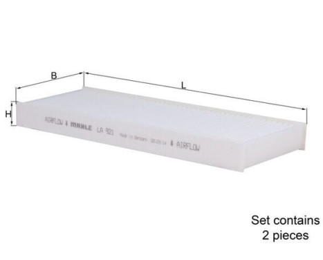 Filter, interior air LA 921/S Mahle