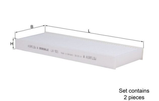 Filter, interior air LA 921/S Mahle