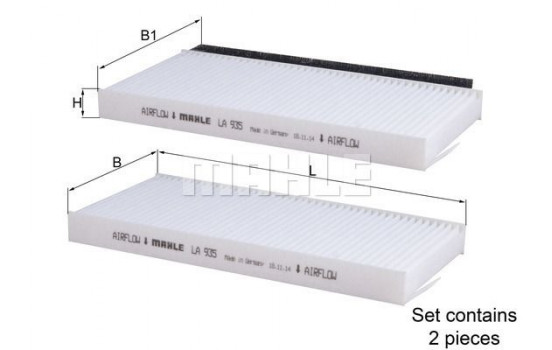 Filter, interior air LA 935/S Mahle