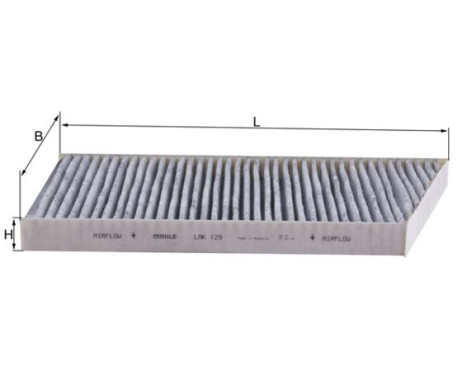 Filter, interior air LAK 129 Mahle, Image 2