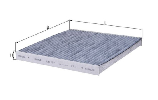 Filter, interior air LAK 157 Mahle