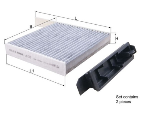 Filter, interior air LAK 230 Mahle