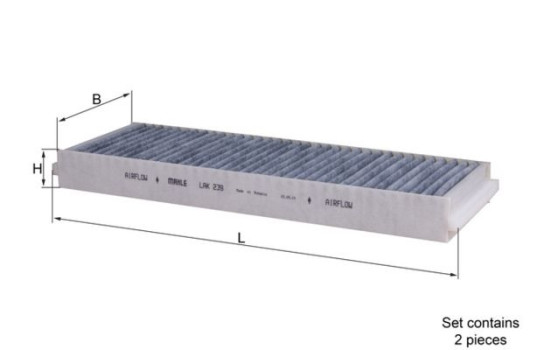 Filter, interior air LAK 239/S Mahle
