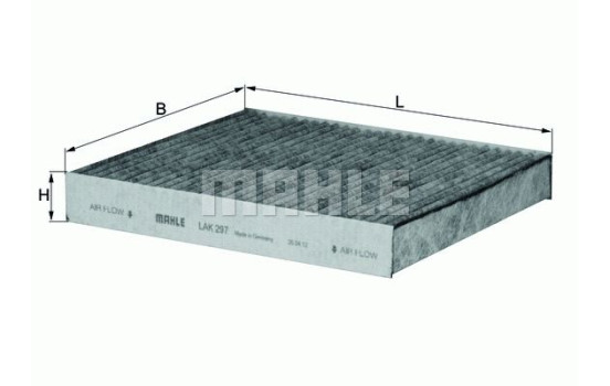 Filter, interior air LAK 297 Mahle