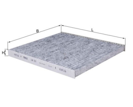 Filter, interior air LAK 301 Mahle