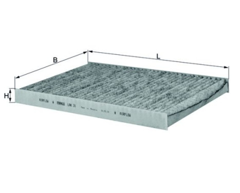 Filter, interior air LAK 31 Mahle, Image 2