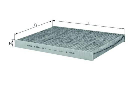 Filter, interior air LAK 31 Mahle, Image 2