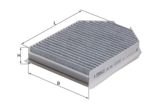 Filter, interior air LAK 364 Mahle, Image 2