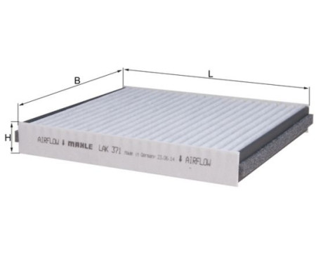 Filter, interior air LAK 371 Mahle