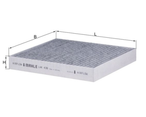 Filter, interior air LAK 436 Mahle, Image 2