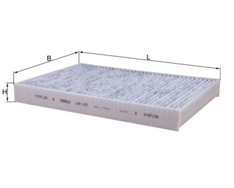 Filter, interior air LAK 437 Mahle, Image 2