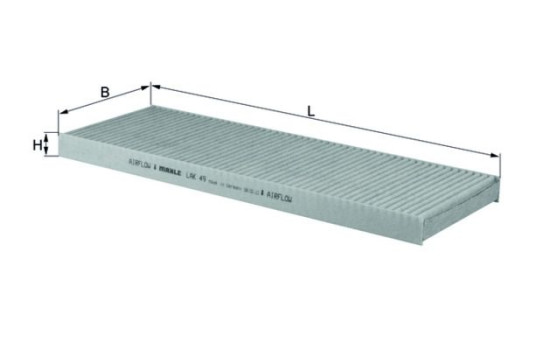 Filter, interior air LAK 49 Mahle, Image 2