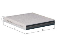 Filter, interior air LAK 593 Mahle