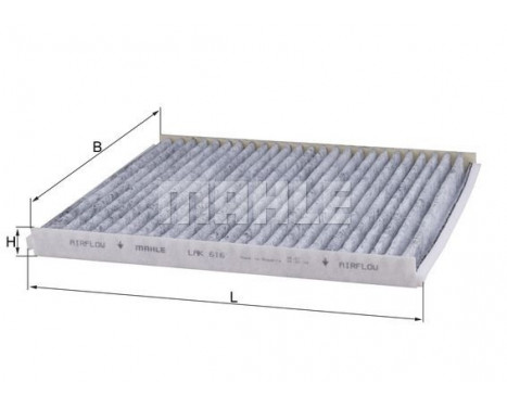 Filter, interior air LAK 616 Mahle