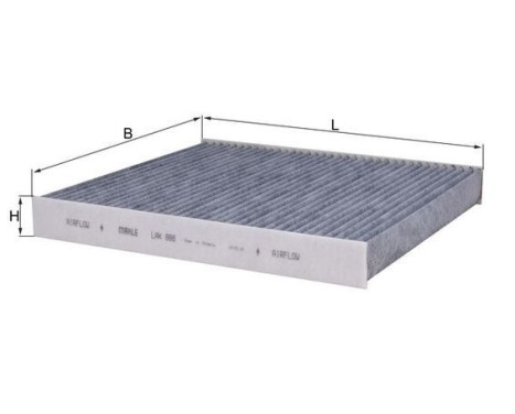 Filter, interior air LAK 888 Mahle