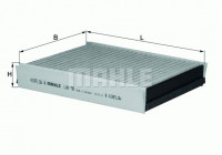Filter, interior air LAK 98 Mahle