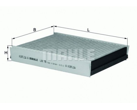 Filter, interior air LAK 98 Mahle