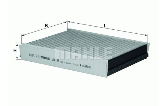 Filter, interior air LAK 98 Mahle
