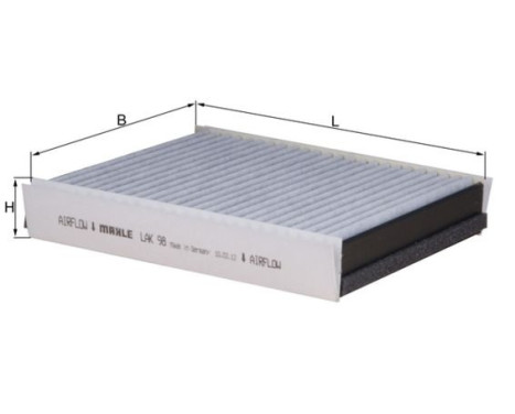 Filter, interior air LAK 98 Mahle, Image 2