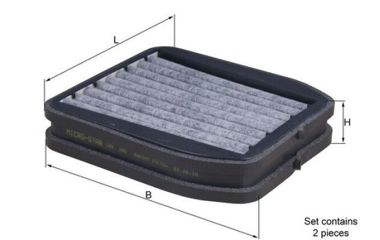 Filter, interior air LKK 165/S Mahle